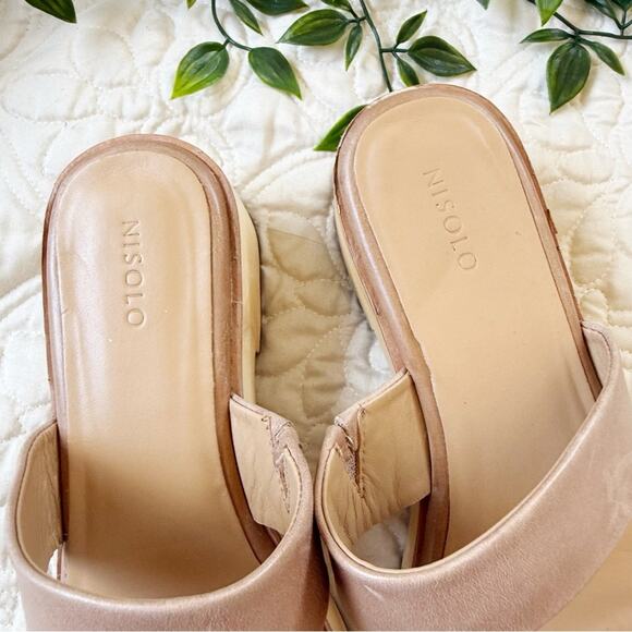 Nisolo Ellie All-Day Clogs Almond Sz 8 - Picture 3 of 7